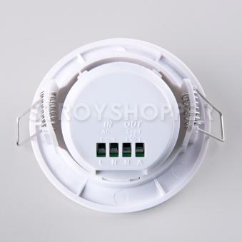 Инфракрасный датчик движения 8m 2,2-4m 800W IP20 360 Белый SNS-M-12